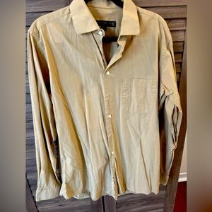 Men’s Wearhouse cream-colored dress shirt, slim fit, TALL
